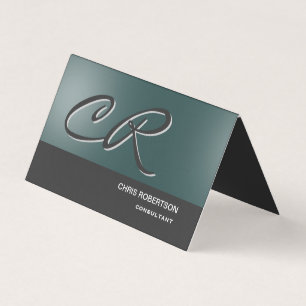 Monogram Unieke Classy Consultant Visitekaartjes