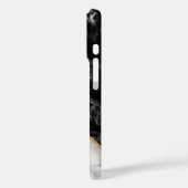 Monogram Uw Brief iPhone Case Marmer (Achterkant / Links)