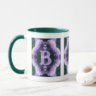 Monogram Uw Initiële Naam Allium Gepersonaliseerd Mok