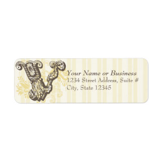 Monogram V Etiket