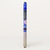 MONOGRAM VAN BLAUWE WITTE ROSSEN EN ANEMONSENSTROM Case-Mate iPhone CASE (Achterkant / rechts)