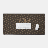 Monogram van Brown en Camel Bureaumat (Keyboard & Muis)