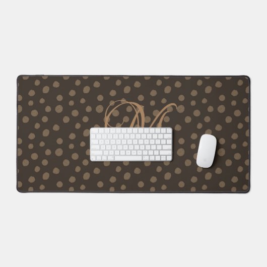 Monogram van Brown en Camel Bureaumat (Keyboard & Muis)