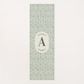 Monogram van de groene familie van de classy elega yogamat (Voorkant)