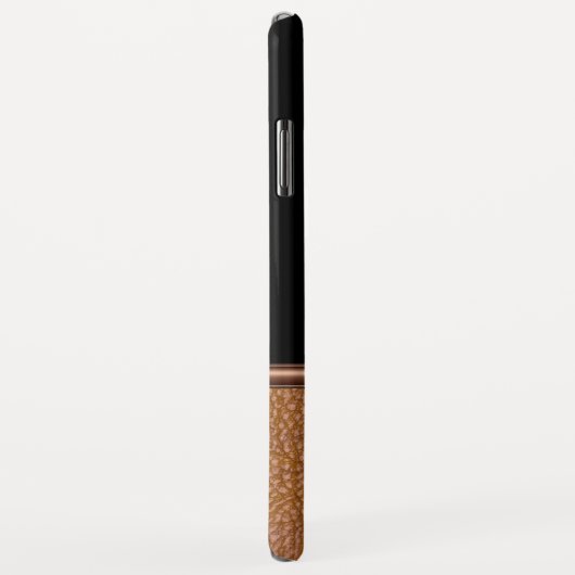 Monogram van de Mannen van kunstleder Case-Mate iPhone Case (Achterkant/rechts)