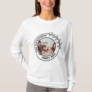 Monogram van de minimalistische Floral Family T-shirt