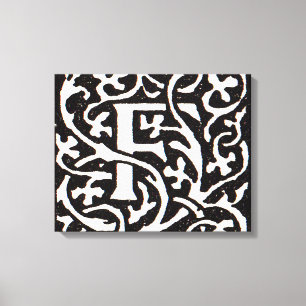 Monogram van de Nieuwe Titel Canvas Afdruk