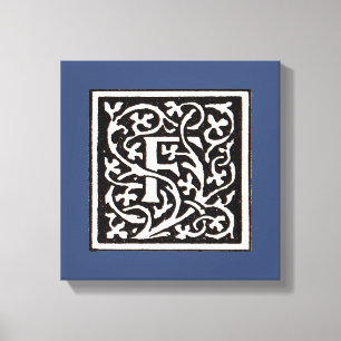 Monogram van de Nieuwe Titel Canvas Afdruk