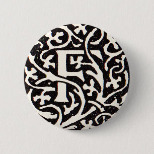 Monogram van de Nieuwe Titel Ronde Button 5,7 Cm