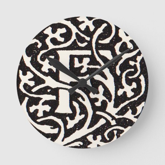 Monogram van de Nieuwe Titel Ronde Klok (Voorkant)