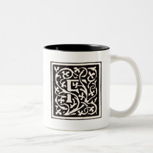  Monogram van de Nieuwe Titel Tweekleurige Koffiemok