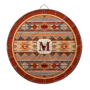 Monogram van de Tan van het Southwestern Ontwerp Dartbord