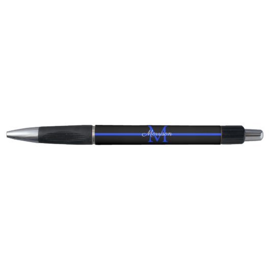 Monogram van de Thin Blue Line Police Retiting Par Pen (Voorkant)