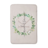 MONOGRAM VAN DE ZACTE BLUSH PINK WREATH FOLIAGE WA BADMAT (Voorkant Verticaal)