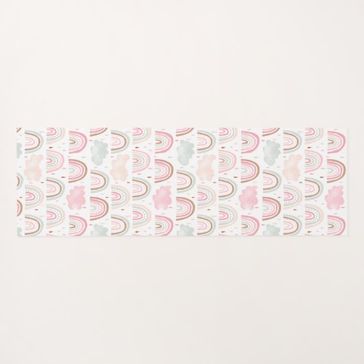 Monogram van het flessenpatroon yogamat (Achterkant (horizontaal))