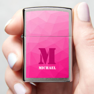 Monogram van het hete roze gradiënt van het Geomet