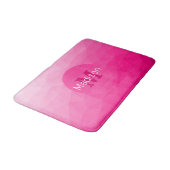 Monogram van het hete roze gradiënt van het Geomet Badmat (Gekanteld)
