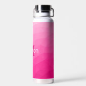 Monogram van het hete roze gradiënt van het Geomet Waterfles (Achterkant)
