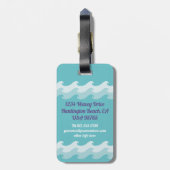 Monogram van het Jacht van de Boot van het Schip Bagagelabel (Achterkant verticaal)