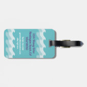 Monogram van het Jacht van de Boot van het Schip Bagagelabel (Achterkant horizontaal)