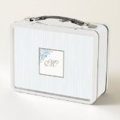 Monogram van het Manuscript Blue Stripe Fleur de L (Achterkant)