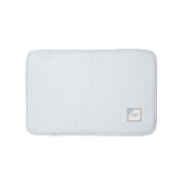Monogram van het Manuscript Blue Stripe Fleur de L Badmat (Voorkant)