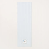 Monogram van het Manuscript Blue Stripe Fleur de L Yogamat (Achterkant)