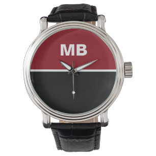 Monogram van het moderne het BedrijfsMan Horloge