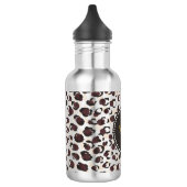 Monogram van het moderne kathedaap waterfles (Links)