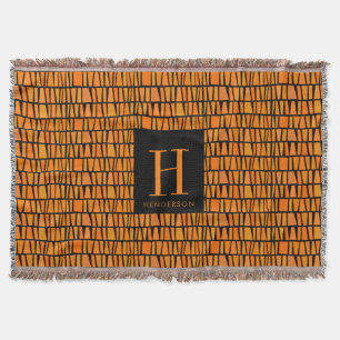 Monogram van het Oranje Domino-patroon, met Afrika Deken