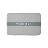 Monogram vaste grijze koolstof, naam steenkoolgrij badmat (Voorkant)