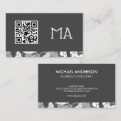 Monogram | veren | QR-code Visitekaartje (Voorkant / Achterkant)