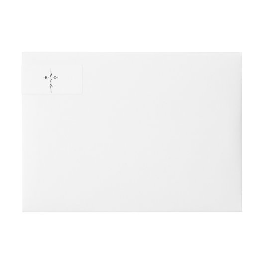 Monogram Verfraaid Chic Kruis (Voorkant)