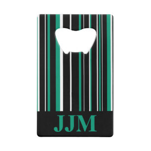Monogram vert émeraude, noir, rayure code-barres