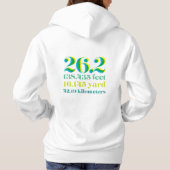 Monogram vet 26.2 Marathon loopafstand Hoodie (Achterkant)