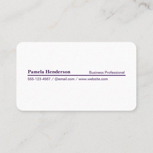 Monogram | Vierkant | Goud Geborsteld Visitekaartje (Achterkant)