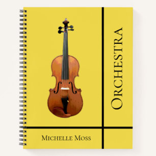 Monogram Violin Orchestra Geel Notitieboek