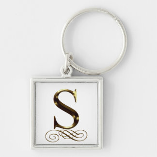Monogram VIP Gold"S" Sleutelhanger