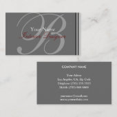 Monogram Visitekaartje (Voorkant / Achterkant)