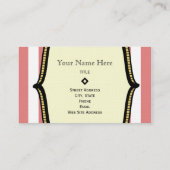 Monogram Visitekaartje -  Circus geïnspireerd (Achterkant)