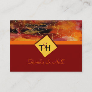 Monogram Visitekaartje met meerdere kleuren