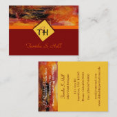 Monogram Visitekaartje met meerdere kleuren (Voorkant / Achterkant)