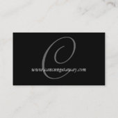 Monogram Visitekaartje reisagent (Achterkant)