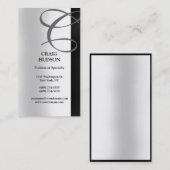 Monogram Visitekaartje voor kalligrafie (Voorkant / Achterkant)