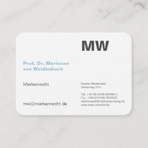 Monogram visitekaartjes
