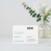 Monogram visitekaartjes (Staand voorkant)