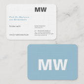 Monogram visitekaartjes (Voorkant / Achterkant)