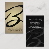 Monogram - Visitekaartjes (Voorkant / Achterkant)