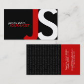 Monogram Visitekaartjes (Voorkant / Achterkant)