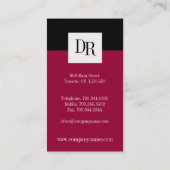 Monogram Visitekaartjes (Achterkant)